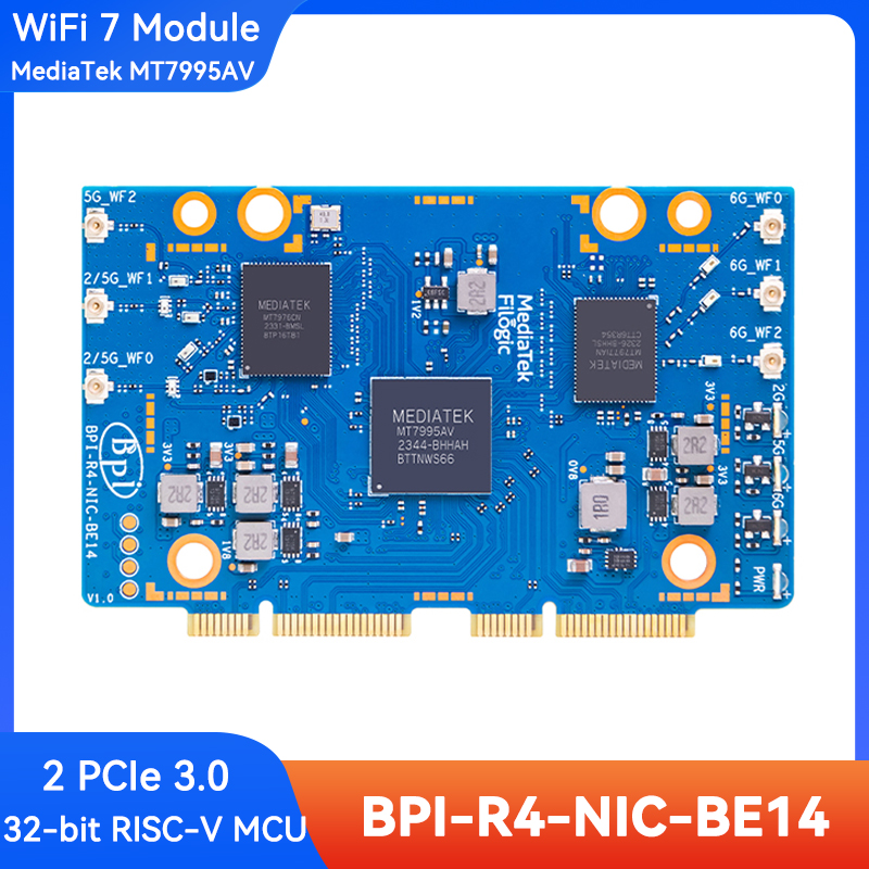 Bananapi Bpi R4 Wifi 7 - Módulo WiFi 7 Banana Pi BPI-R4-NIC-BE14