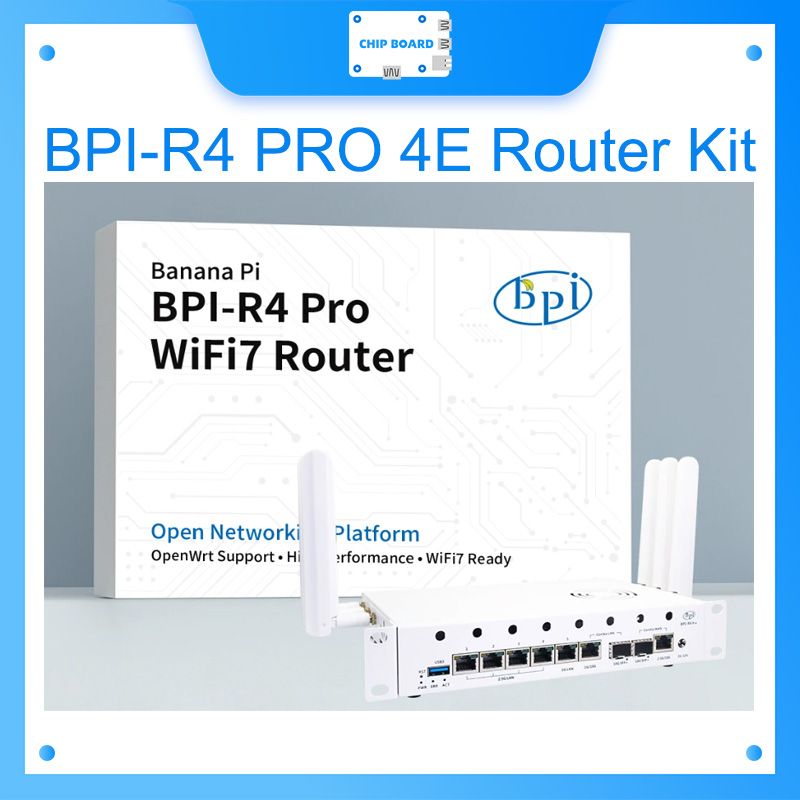 Bananapi Bpi R4 Wifi 7 - Kit de Router Banana Pi BPI-R4