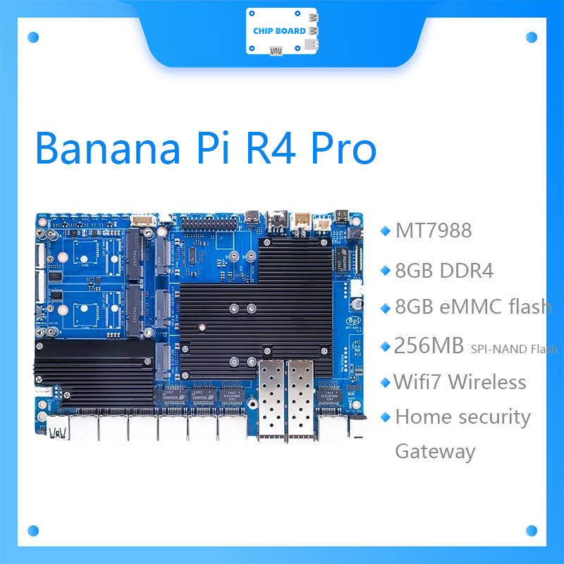 Bananapi Bpi R4 Wifi 7 - La placa Banana Pi BPI-R4 Pro