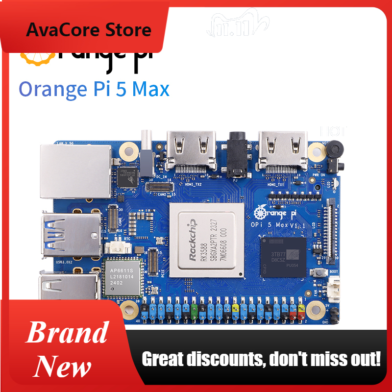 Orange Pi 5 Max Rk3588 - AvaCoreOrangePi 5 Max 16GB con fuente