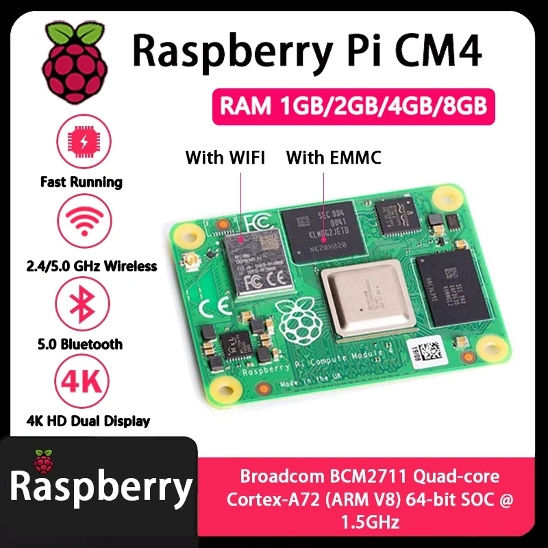 Raspberry Pi CM4 1GB/2GB/4GB/8 - Compute Module 4 32Gb Wifi reseña y precio