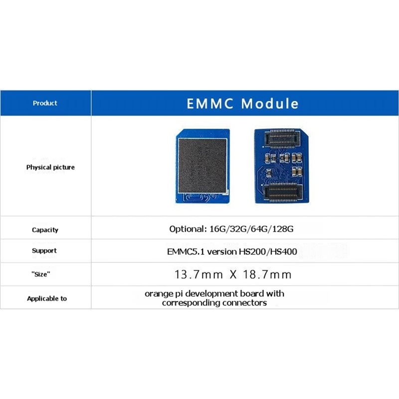 Módulo A13E-EMMC de 32GB para  - Orange Pi 5 Plus 32Gb reseña y precio